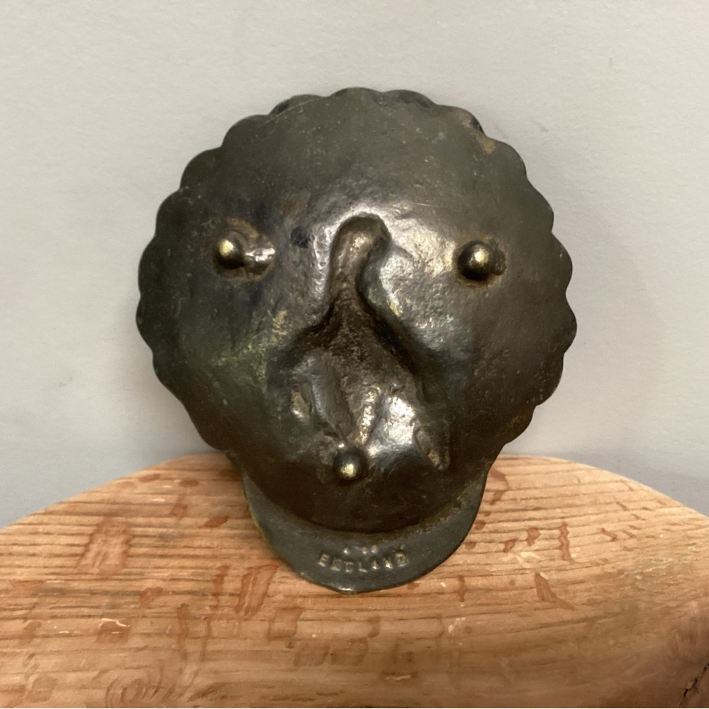 🟢 Vintage - Stunning - Solid Brass Peacock Designed Dish / Ashtray - Patina - Picture 8 of 13